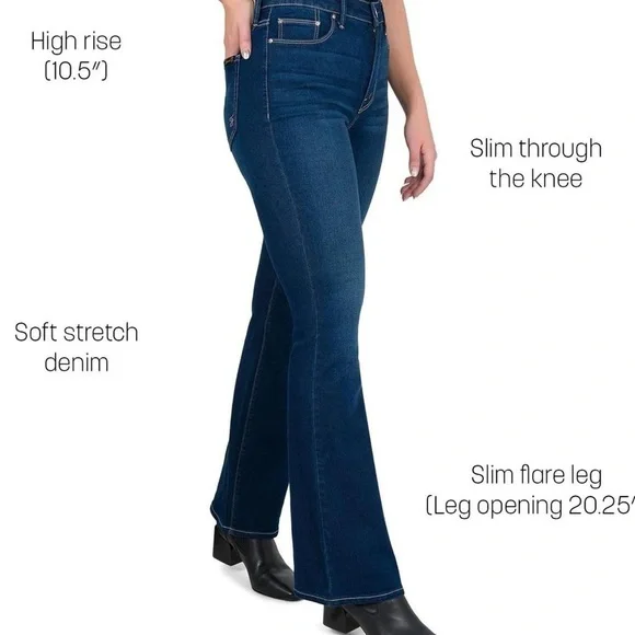 Seven7 Women's Slim Flare Jean / size 12 “Like New” - Picture 3 of 8